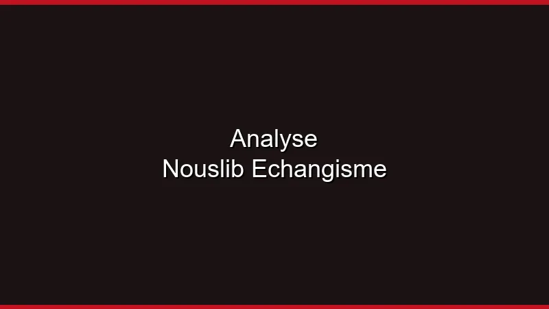 Analyse NousLib : le monde échangiste en ligne